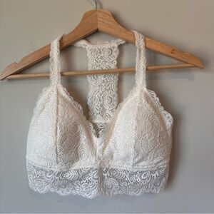 Auden | White Lace Racerback Bralette
